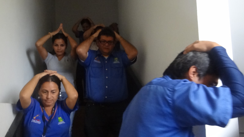 Funcionarios de la Contraloría del Estado Táchira realizaron Simulacro ante posible terremoto